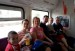 turisté se vrací vlakem z Berouna
